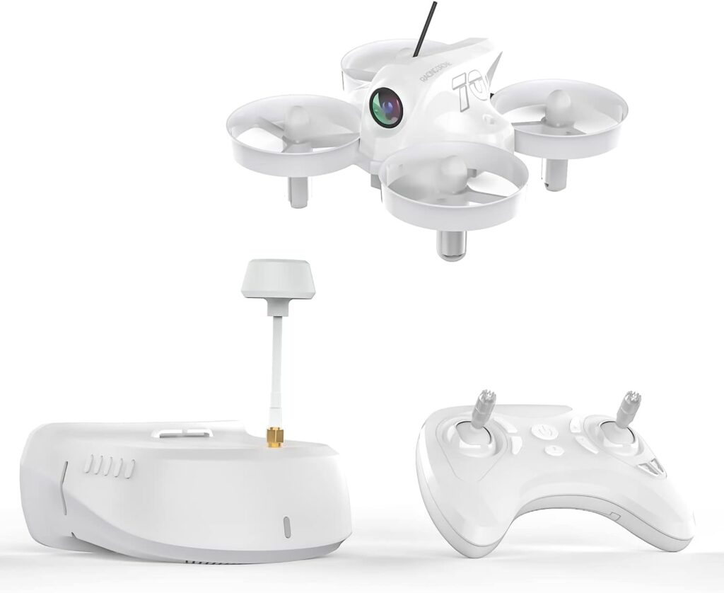 APEX VR70 FPV Drone Kit, First-Person View Drone with FPV Goggles , Brushed Racing Drone for Beginners , Super-Wide 120° FPV, Low-Latency 5.8G Transmission, Drop-resistant, Suitable for Novice Practice Drones