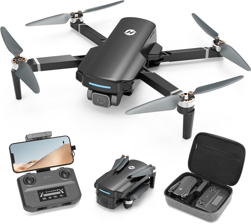 Holy Stone GPS Drone with 4K UHD Camera for Adults Beginner; HS360S 249g Foldable FPV RC Quadcopter with 10000 Feet Control Range, Brushless Motor, Follow Me, Smart Return Home, 5G Transmission